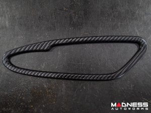 Alfa Romeo Stelvio Interior Door Handle Trim Kit - Carbon Fiber - Pre '20 models - Feroce Carbon